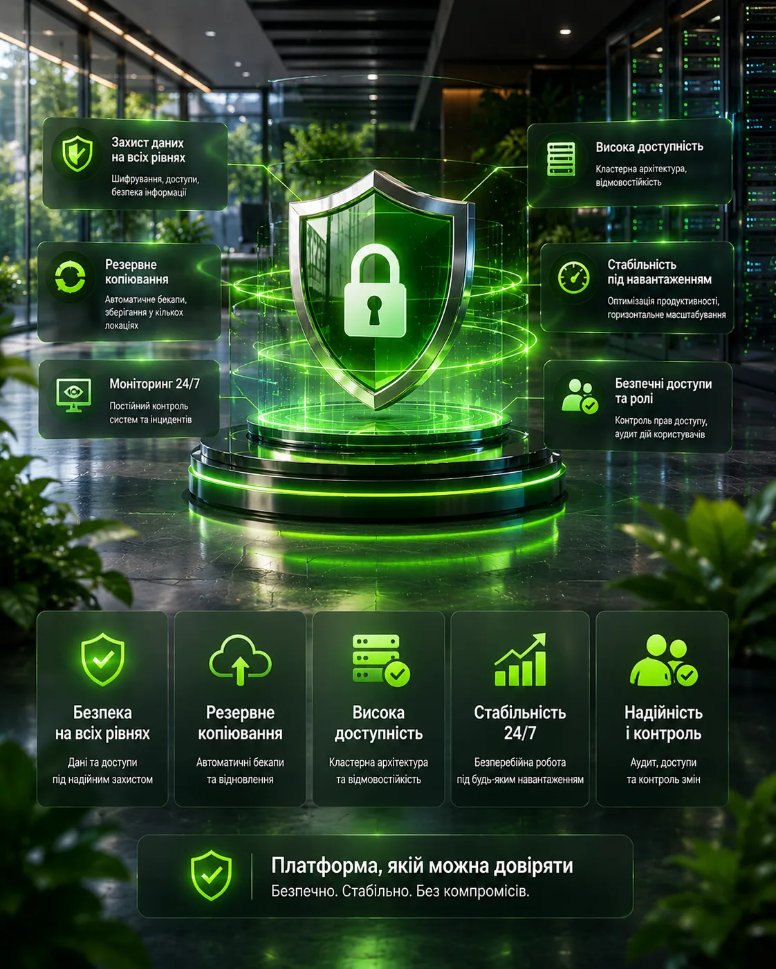 Безпека та стабільність платформи